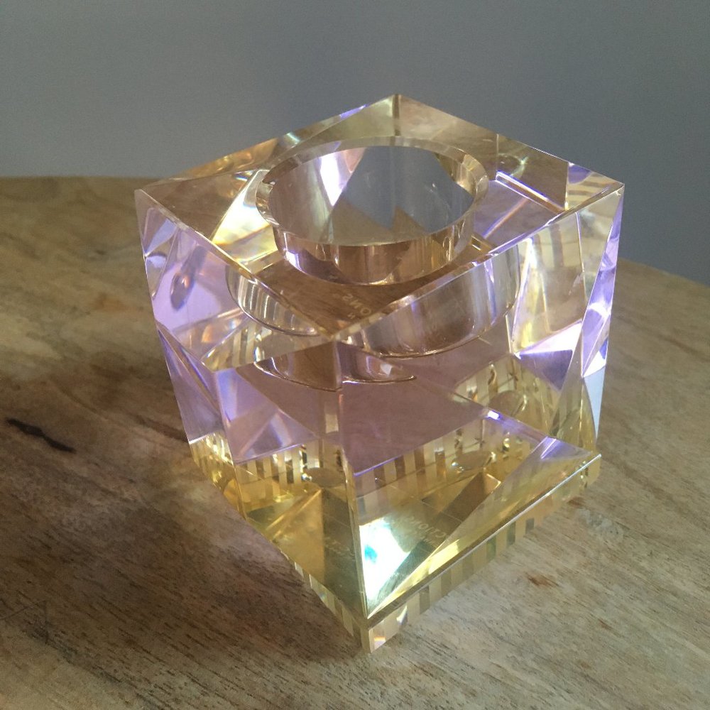 Reflections Copenhagen Tealight Candle Holder - Pink and Yellow
